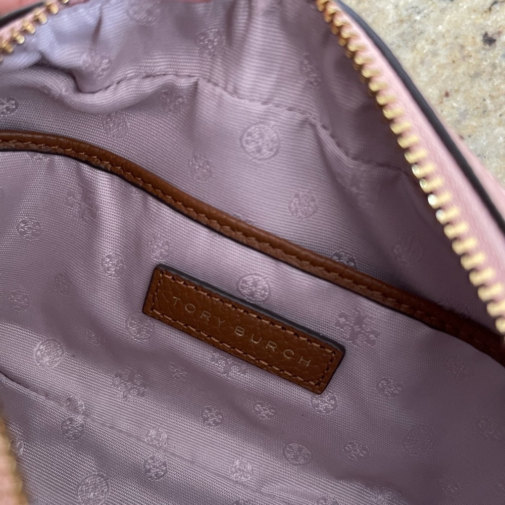 New ❤️ tory Burch leather camera bag crossbody brown - Picture 3 of 11